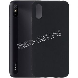 Чехол-накладка силиконовый для Xiaomi Redmi 9A (черный 1.0мм) матовый