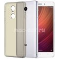 Чехол-накладка силиконовый для Xiaomi Redmi Note 4 (серый 0.5мм)