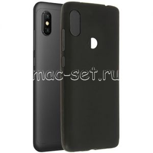 Чехол-накладка силиконовый для Xiaomi Redmi Note 6 Pro (черный 1.2мм)