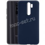 Чехол-накладка силиконовый для Xiaomi Redmi Note 8 Pro (синий 1.0мм) матовый