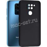 Чехол-накладка силиконовый для Xiaomi Redmi Note 9 (черный 1.0 мм) матовый