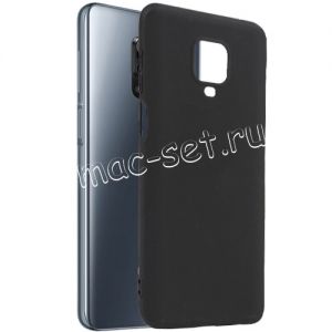 Чехол-накладка силиконовый для Xiaomi Redmi Note 9 Pro / Note 9S (черный 1.0 мм) матовый
