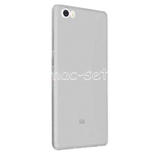 Чехол-накладка силиконовый для Xiaomi Mi5 (серый 0.3мм)