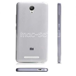 Чехол-накладка силиконовый для Xiaomi Redmi Note 2 (серый 0.5мм)
