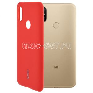 Чехол-накладка силиконовый для Xiaomi Mi A2 / Mi6X (красный) Cherry