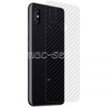 Защитная наклейка для Xiaomi Mi 8 карбон [задняя] (прозрачная)