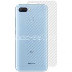 Защитная наклейка для Xiaomi Redmi 6 карбон [задняя] (прозрачная)