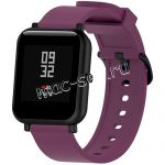 Силиконовый ремешок для Xiaomi Amazfit Bip (фиолетовый)