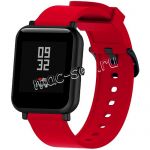 Силиконовый ремешок для Xiaomi Amazfit Bip (красный)
