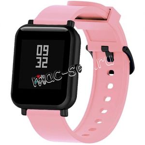 Силиконовый ремешок для Xiaomi Amazfit Bip (розовый)