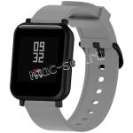 Силиконовый ремешок для Xiaomi Amazfit Bip (серый)