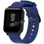 Силиконовый ремешок для Xiaomi Amazfit Bip (темно-синий)