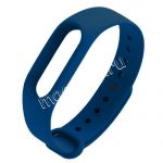 Силиконовый ремешок для Xiaomi Mi Band 2 (темно-синий)