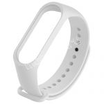 Силиконовый ремешок для Xiaomi Mi Band 3 / Mi Band 4 (белый)