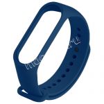 Силиконовый ремешок для Xiaomi Mi Band 3 / Mi Band 4 (темно-синий)