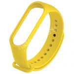 Силиконовый ремешок для Xiaomi Mi Band 3 / Mi Band 4 (желтый)