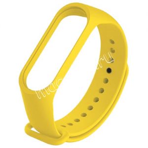 Силиконовый ремешок для Xiaomi Mi Band 3 / Mi Band 4 (желтый)