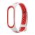 Силиконовый ремешок для Xiaomi Mi Band 3 / Mi Band 4 (белый/красный) Sport