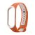Силиконовый ремешок для Xiaomi Mi Band 3 / Mi Band 4 (оранжевый/белый) Sport