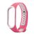 Силиконовый ремешок для Xiaomi Mi Band 3 / Mi Band 4 (розовый/белый) Sport