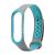 Силиконовый ремешок для Xiaomi Mi Band 3 / Mi Band 4 (серый/голубой) Sport