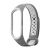 Силиконовый ремешок для Xiaomi Mi Band 3 / Mi Band 4 (серый/белый) Sport