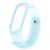 Силиконовый ремешок для Xiaomi Mi Band 3 / Mi Band 4 (голубой) полупрозрачный