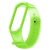 Силиконовый ремешок для Xiaomi Mi Band 3 / Mi Band 4 (салатовый) полупрозрачный