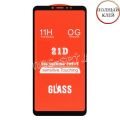 Защитное стекло для Xiaomi Mi Max 3 [клеится на весь экран] 21D (черное)