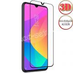 Защитное стекло 3D для Xiaomi Mi 9 Lite [изогнутое клеится на весь экран] (черное)