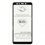 Защитное стекло 3D для Xiaomi Mi A2 / Mi6x [изогнутое клеится на весь экран] (черное)