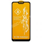 Защитное стекло 3D для Xiaomi Mi A2 Lite [изогнутое клеится на весь экран] (черное)