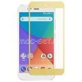 Защитное стекло для Xiaomi Mi A1 / Mi5x [на весь экран] (золотистое)
