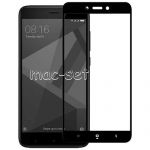 Защитное стекло для Xiaomi Redmi 4X [на весь экран] (черное)