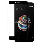Защитное стекло для Xiaomi Redmi 5A [на весь экран] (черное)