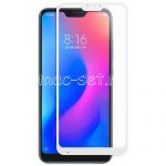Защитное стекло для Xiaomi Mi A2 Lite [на весь экран] (белое)