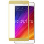Защитное стекло для Xiaomi Mi5s Plus [на весь экран] (золотистое)