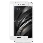 Защитное стекло для Xiaomi Mi6 [на весь экран] (белое)