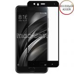 Защитное стекло для Xiaomi Mi6 [клеится на весь экран] (черное)