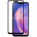 Защитное стекло для Xiaomi Mi 8 Lite [на весь экран] (черное)