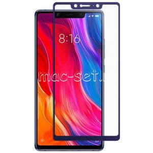 Защитное стекло для Xiaomi Mi 8 SE [на весь экран] (синее)