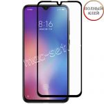 Защитное стекло для Xiaomi Mi 9 SE [клеится на весь экран] Red Line (черное)