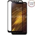 Защитное стекло для Xiaomi Pocophone F1 [клеится на весь экран] (черное)