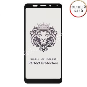 Защитное стекло для Xiaomi Redmi 5 Plus [клеится на весь экран] Premium (черное)