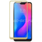Защитное стекло для Xiaomi Redmi 6 Pro [на весь экран] (золотистое)