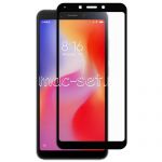 Защитное стекло для Xiaomi Redmi 6 / 6A [на весь экран] (черное)