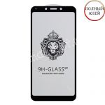 Защитное стекло для Xiaomi Redmi 6 / 6A [клеится на весь экран] Premium (черное)