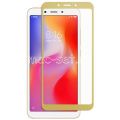 Защитное стекло для Xiaomi Redmi 6 / 6A [на весь экран] (золотистое)