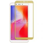Защитное стекло для Xiaomi Redmi 6 / 6A [на весь экран] (золотистое)