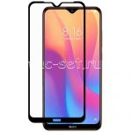 Защитное стекло для Xiaomi Redmi 8 / 8A [на весь экран] (черное)